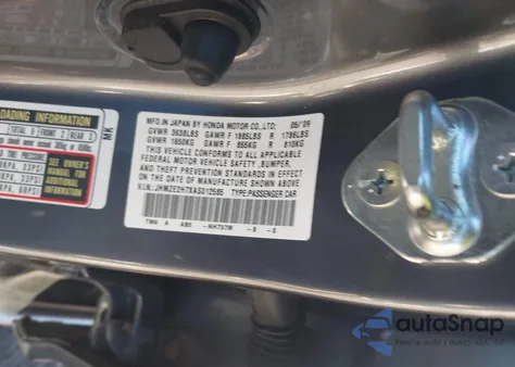 2010 Honda Insight Ex z USA, uszkodzony, nr VIN JHMZE2H7XAS012585